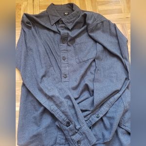 Uniqlo Flannel Shirt Navy Size S